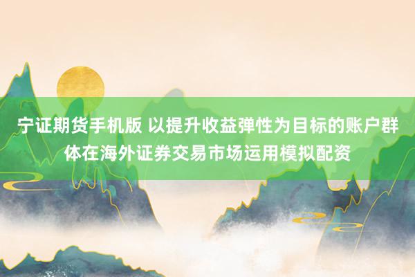 宁证期货手机版 以提升收益弹性为目标的账户群体在海外证券交易市场运用模拟配资